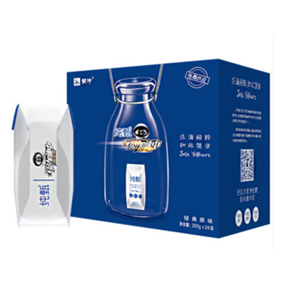 近期好价！蒙牛纯甄常温酸牛奶 200g*24 家庭装
