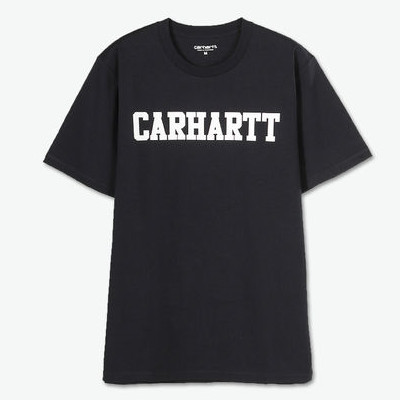 大牌好价！Carhartt WIP 纯色LOGO字母T恤
