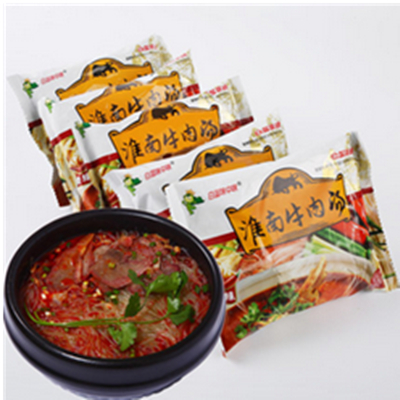 安徽特产！白蓝味中味淮南牛肉汤95克*5