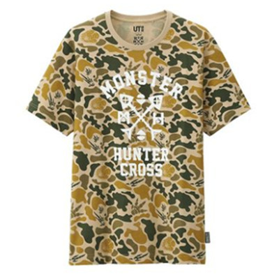迷彩时尚！优衣库MONSTER HUNTER印花T恤167833
