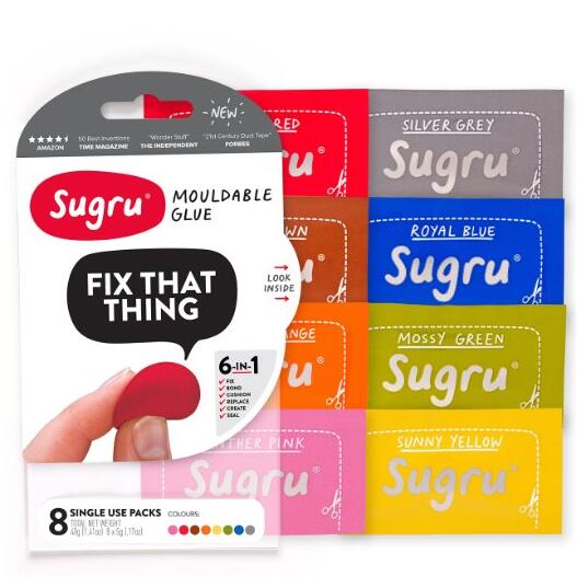 2件8折！Sugru 塑形修复硅胶5g*8只装 2套