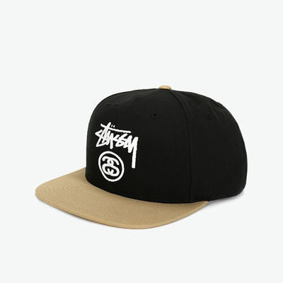 新款好价！Stussy logo刺绣鸭舌帽（2色入）