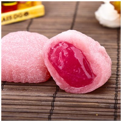 新品尝鲜！昊聚德特产爆浆麻薯台式零食糕点432g