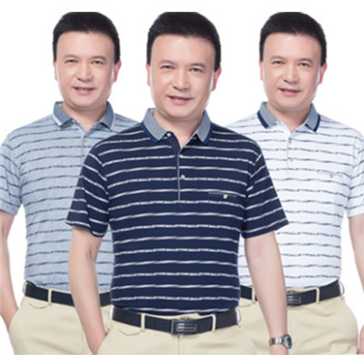 送长辈！俞兆林棉质翻领男士短袖T恤polo衫