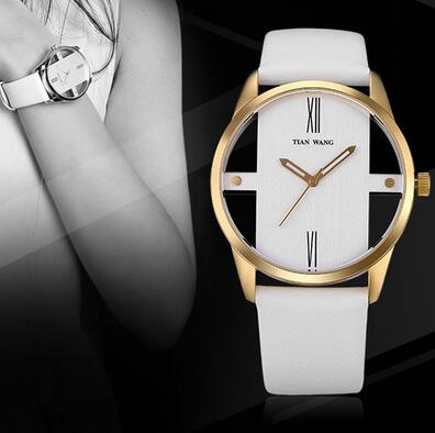 简约优雅！Tianwang 天王表 女士防水石英腕表