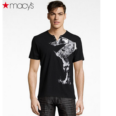聚划算66大促！INC男士飞鸟印花短袖T恤2642672171