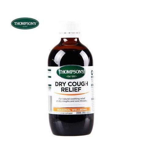 一件6折！Thompson's 汤姆森干咳缓解草药 200ml