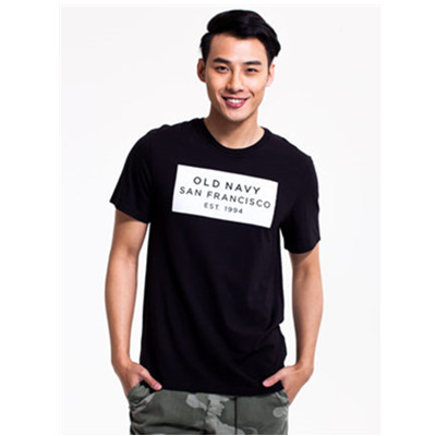 聚划算66大促！OLD NAVY男装简约字母印花短袖T恤136549-1
