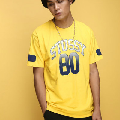 新低！STUSSY 80 TEE 渐变数字印花T恤