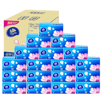超强柔韧！维达超韧抽纸3层M码150抽*18包整箱