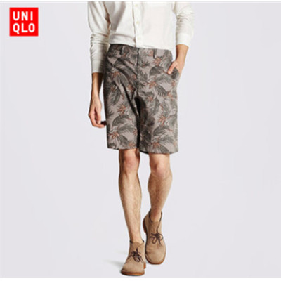 舒适百搭！优衣库UNIQLO全棉休闲中裤171112