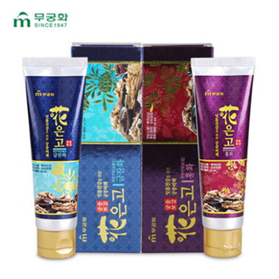 清新口气！韩国芜琼花清新口气金盏红花牙膏2支