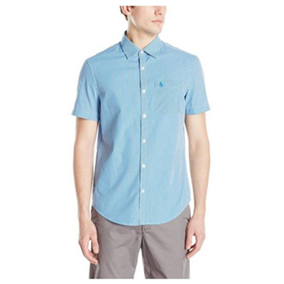 简约有型！Original Penguin 男士短袖衬衫