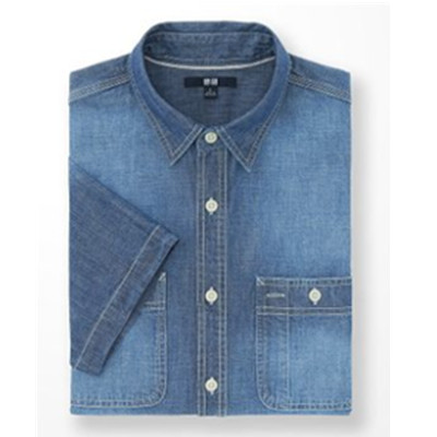 休闲有型！优衣库UNIQLO休闲短袖衬衫169630