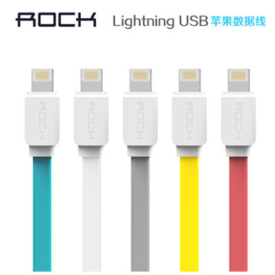 急速快充！ROCK iPhone5S/6/6S面条数据线