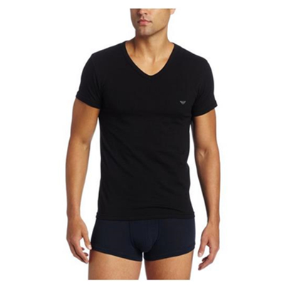 近期好价！Emporio Armani  男士V领打底衫