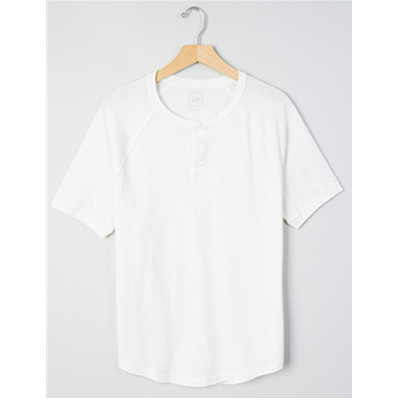 多色可选！Gap百搭亨利领短袖T恤200676