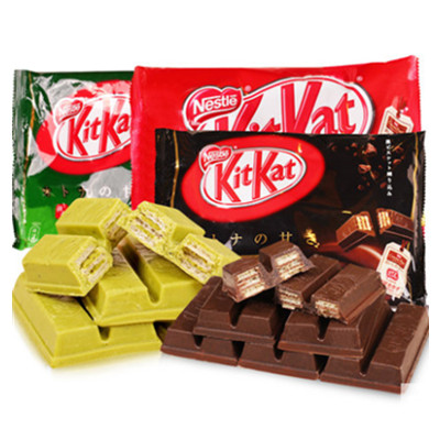 清脆可口！雀巢奇巧宇治涂层威化饼干12枚