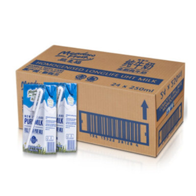 原装进口！新西兰纽麦福全脂纯牛奶250ml*24盒/箱