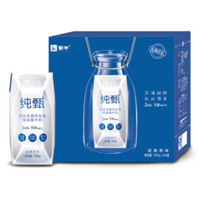 纯真味道！蒙牛纯甄常温酸牛奶200g*24支