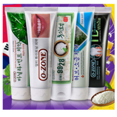 美白清新！O-ZONE欧志姆美白祛除口臭5支套装