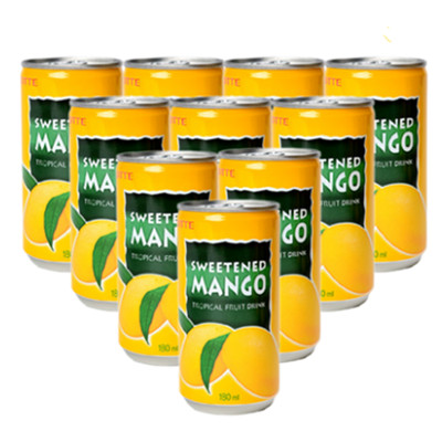 酸甜可口！乐天芒果汁180ml*10瓶