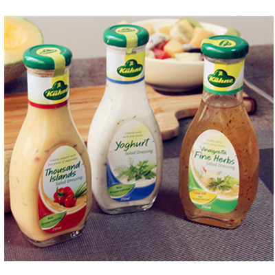 随心搭配！冠利千岛酱酸乳酪沙拉酱3瓶组合