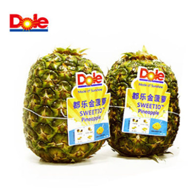 汁多味美！Dole都乐菲律宾无冠菠萝2只2200g