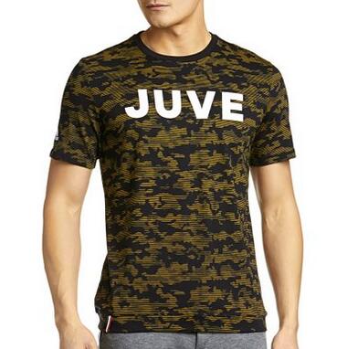 配色时尚！阿迪达斯 JUVE 男式 针织图案短袖 JUVE GFX TEE