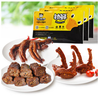 新鲜美味！周黑鸭锁鲜装鸭货组合685g