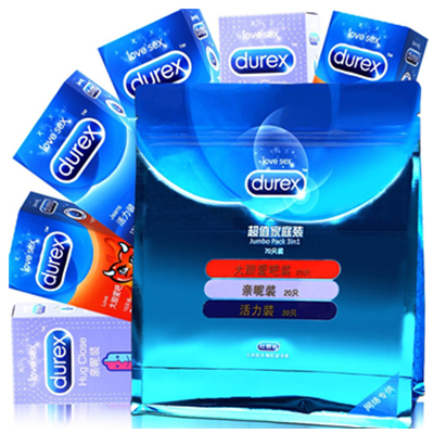 超值套装！Durex杜蕾斯避孕套家庭装70只