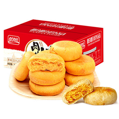 酥香咸甜！盼盼正宗肉松饼整箱装2100g