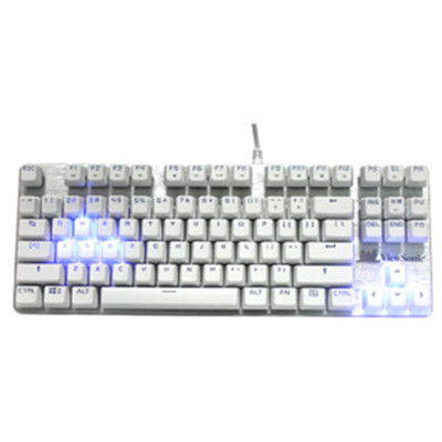 全网好价！ViewSonic优派KU520背光游戏机械键盘（87键发光青轴）