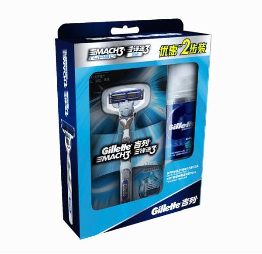 3件5折！Gillette 吉列 锋速3突破刀架及啫喱75ml组合装