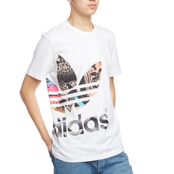 休闲百搭！adidas Originals 三叶草 男士 短袖T恤 AP979