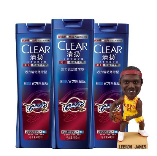 送骑士队玩偶！CLEAR 清扬男士洗发露 限量版400ml*3