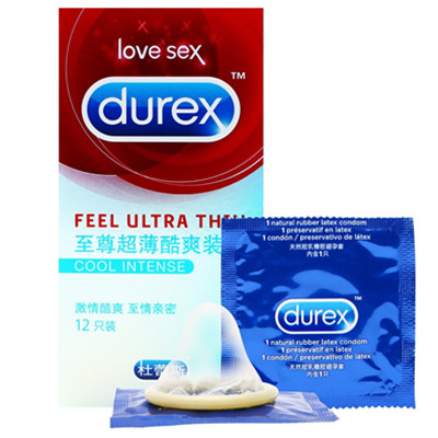 倾力之作！Durex杜蕾斯避孕套至尊超薄酷爽装12只