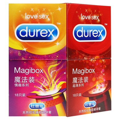 超薄设计！Durex杜蕾斯避孕套魔法超薄系列18只+魔法情趣系列18只
