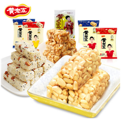 休闲好吃！黄老五花生酥超值组合1292g