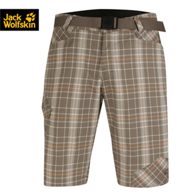 运动休闲！JACK WOLFSKIN狼爪男式软壳短裤5004481