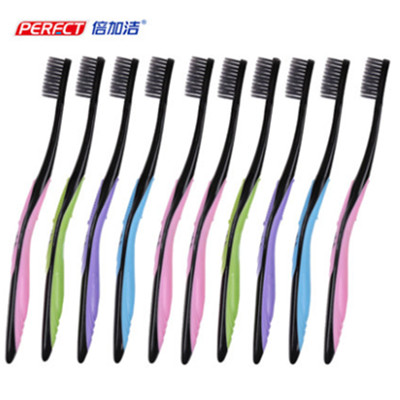 好价再来！倍加洁竹炭牙刷10支