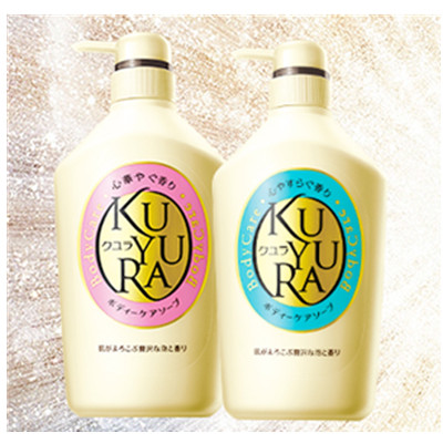 细腻泡沫！可悠然美肌沐浴露套装550ml*2