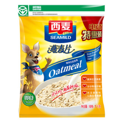 口感清香！西麦纯燕麦1000g*3袋