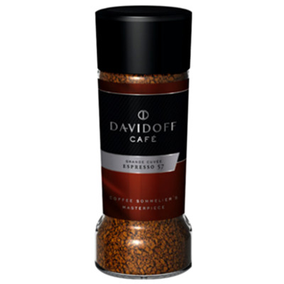 浓郁醇香！Davidoff大卫杜夫意式速溶纯黑咖啡粉100g