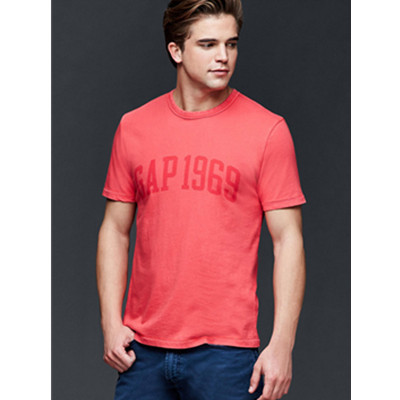 时尚简约！Gap纯棉经典徽标印花短袖T恤上衣200146