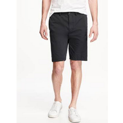 简约设计！OLD NAVY老海军卡其中腰直筒短裤222316