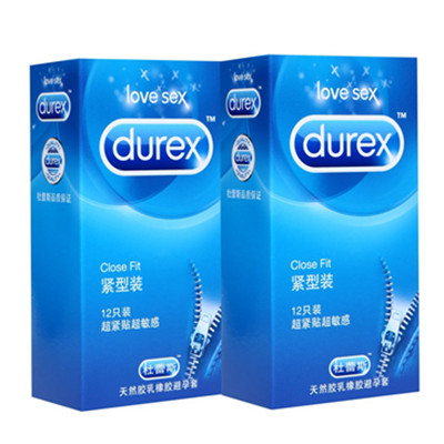 历史好价！Durex杜蕾斯避孕套紧型装12只*2盒