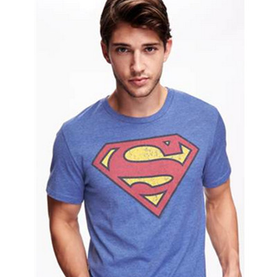 超人印花！OLD NAVY超级英雄徽标印花短袖T恤898481