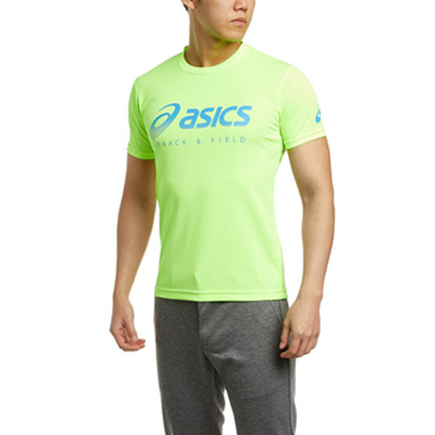近期好价！ASICS亚瑟士新款运动印花短袖T恤XT587N