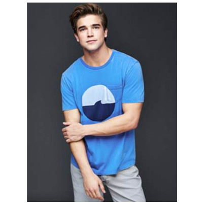 个性潮流！Gap海洋风印花短袖T恤200094